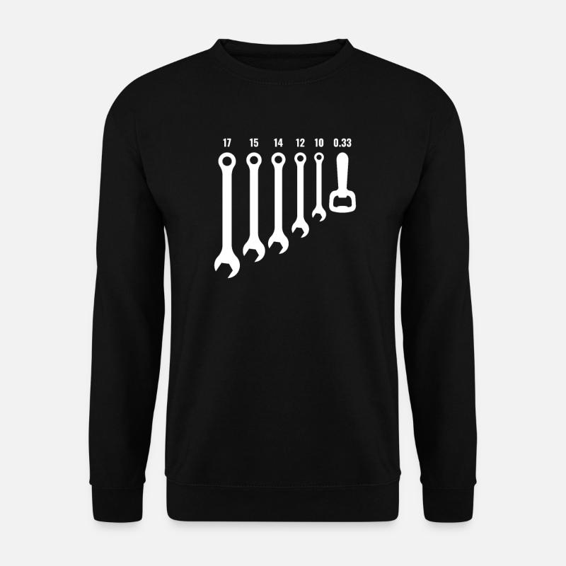 Beer Tool Wrench Father Gift - Unisex Sweatshirt - black