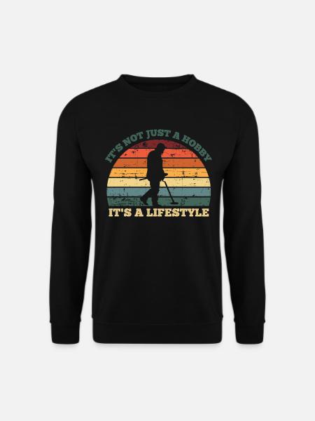 retro Sondler Sondengänger sondeln shirt bunt cool - Unisex Pullover - Schwarz