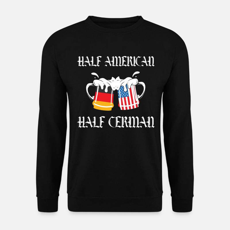 Bier amerikanisch-deutscher Herkunft - Unisex Pullover - Schwarz