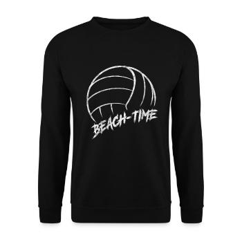 Beach volleyball - volleyball - Unisex Sweatshirt - black - Front - Alina (178cm) & Michal (187cm)