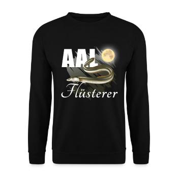 Eel Whisperer - Full Moon - Unisex Sweatshirt - black - Front - Alina (178cm) & Michal (187cm)