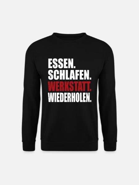 Werkstatt Mann - Unisex Pullover - Schwarz