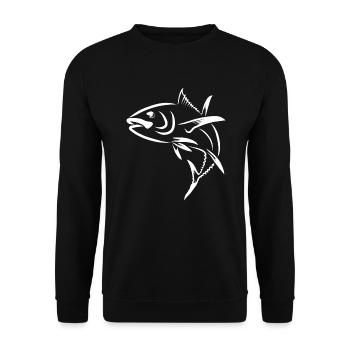 thon - Sweat-shirt Unisexe - noir - Devant - Alina (178cm) & Michal (187cm)