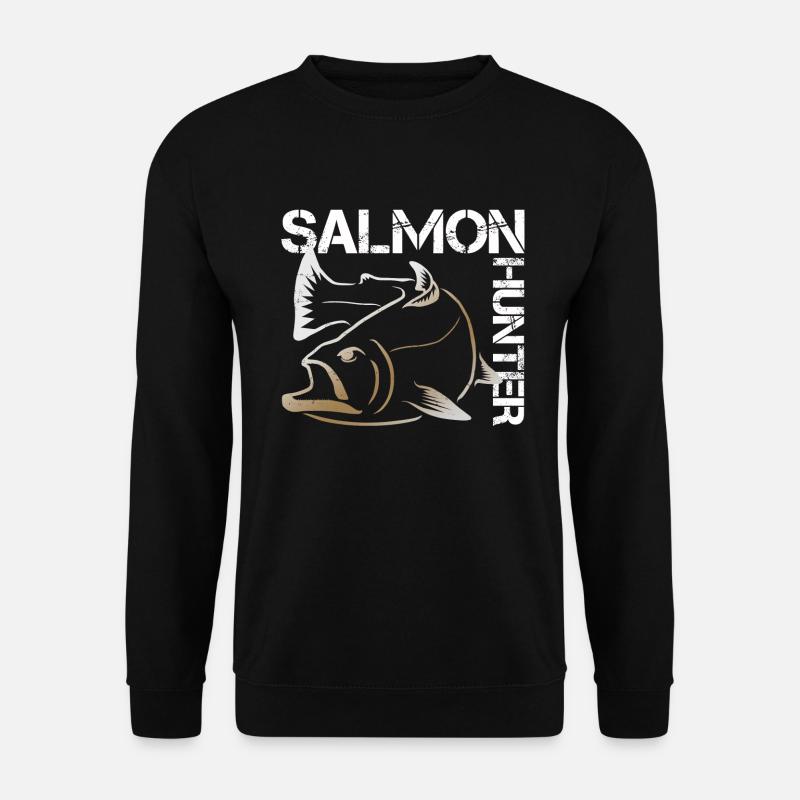 Pêcheur de saumon - Sweat-shirt Unisexe - noir