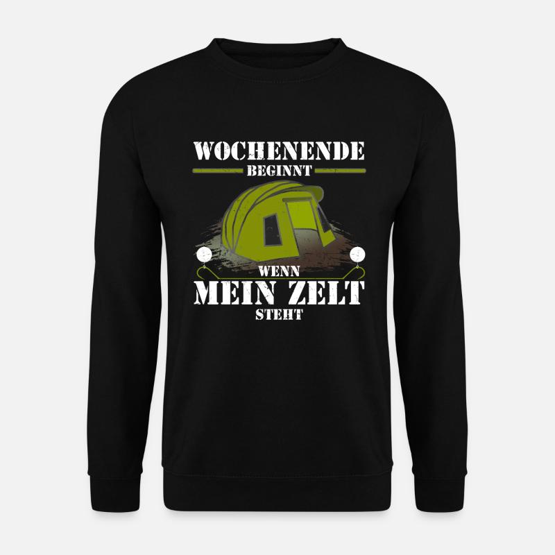 Karpfenangeln am Wochenende - Carphunter - Unisex Pullover - Schwarz