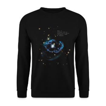 Nebula Abell 78 - Unisex Pullover - Schwarz - Vorne - Alina (178cm) & Michal (187cm)
