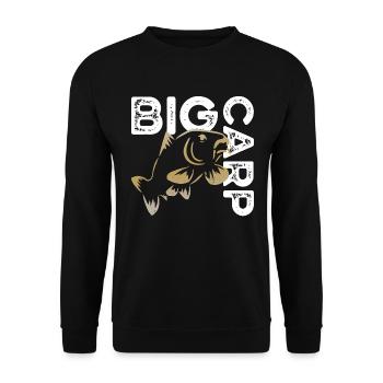 Big Carp - Unisex Sweatshirt - black - Front - Alina (178cm) & Michal (187cm)