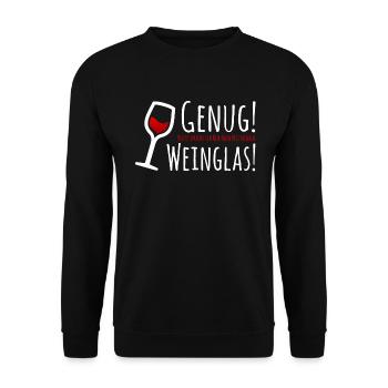 Heute Spreche Ich Nur Noch Mit Meinem Weinglas - Unisex Pullover - Schwarz - Vorne - Alina (178cm) & Michal (187cm)