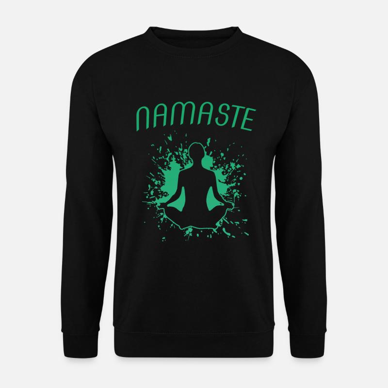 Namaste - Unisex Pullover - Schwarz