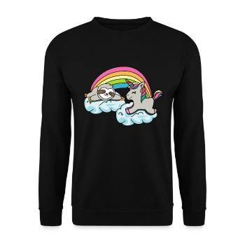 Un poison amoureux de paresse empoisonné giftidea - Sweat-shirt Unisexe - noir - Devant - Alina (178cm) & Michal (187cm)