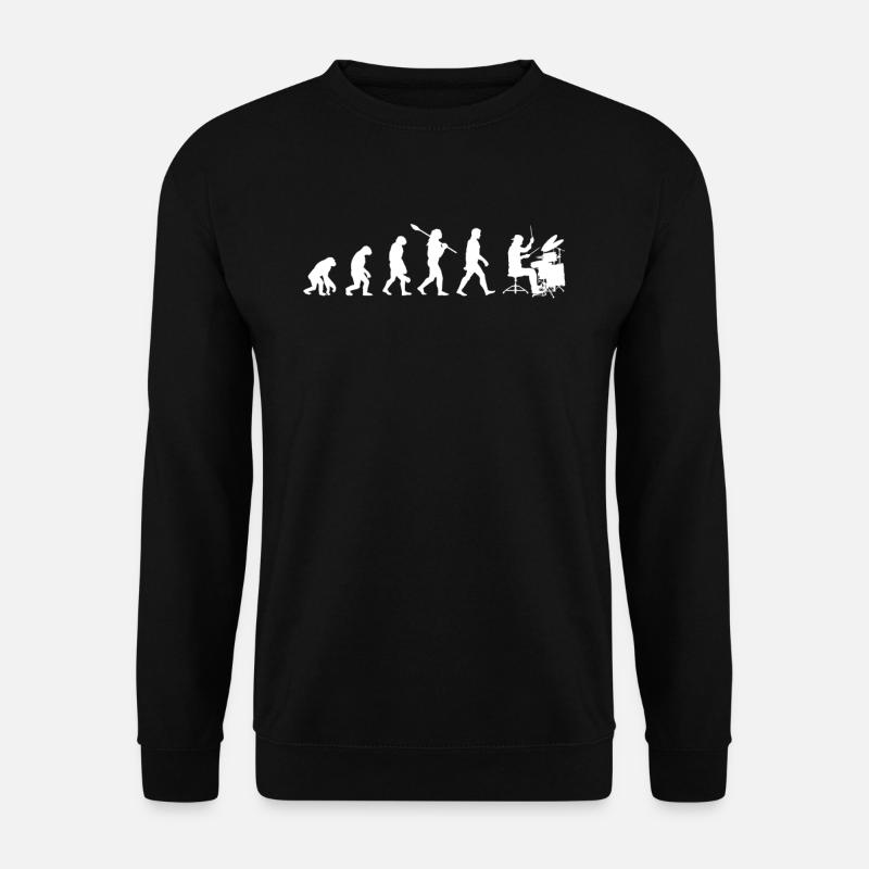 Evolution du tambour - Sweat-shirt Unisexe - noir