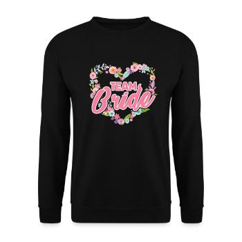 Équipe mariée - Sweat-shirt Unisexe - noir - Devant - Alina (178cm) & Michal (187cm)