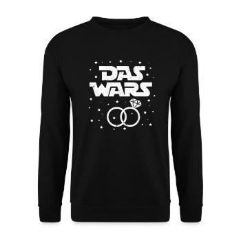 Bachelor Bachelorette Party Rings Le cadeau Wars - Sweat-shirt Unisexe - noir - Devant - Alina (178cm) & Michal (187cm)