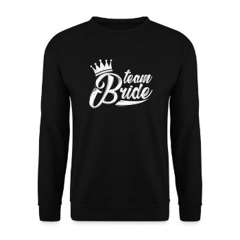 Mariée d'équipe - Sweat-shirt Unisexe - noir - Devant - Alina (178cm) & Michal (187cm)