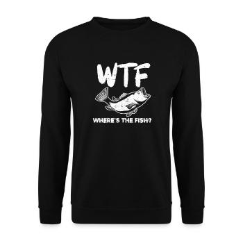 Fishing fishing fish fishing gift - Unisex Sweatshirt - black - Front - Alina (178cm) & Michal (187cm)