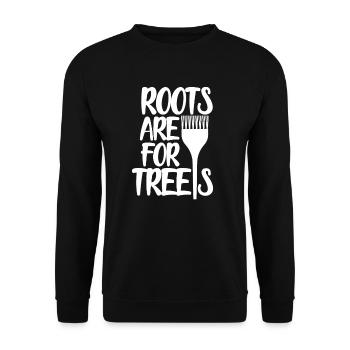 hair stylist - Unisex Sweatshirt - black - Front - Alina (178cm) & Michal (187cm)