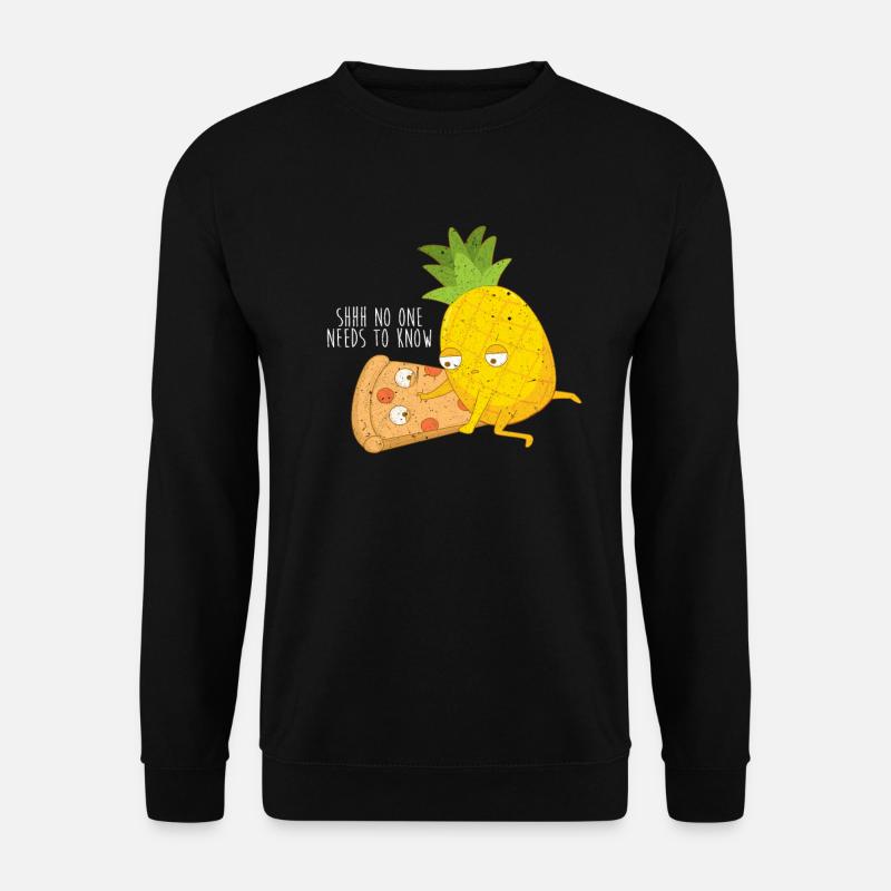 Ananas Pizza - Unisex Pullover - Schwarz