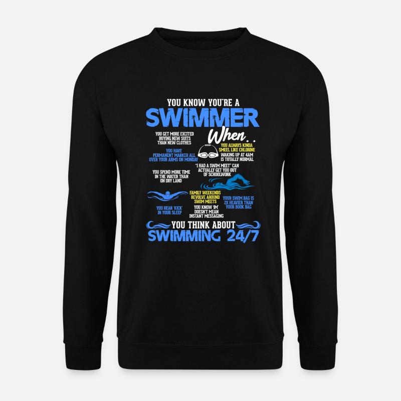 swim - Unisex Sweatshirt - black
