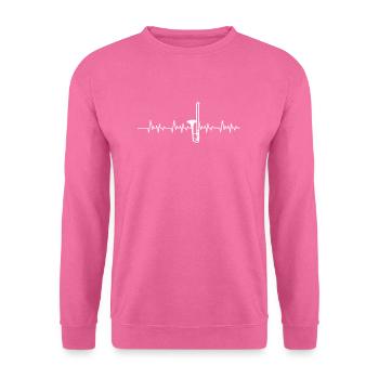 Battement de coeur de trombone - Sweat-shirt Unisexe - rose - Devant