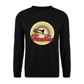 Posaune - Unisex Pullover - Schwarz - Vorne - Alina (178cm) & Michal (187cm)