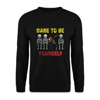 Autism Dab Autist ADHD Autism Asperger Gift - Sweat-shirt Unisexe - noir - Devant - Alina (178cm) & Michal (187cm)