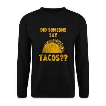 Taco - Unisex Pullover - Schwarz - Vorne - Alina (178cm) & Michal (187cm)