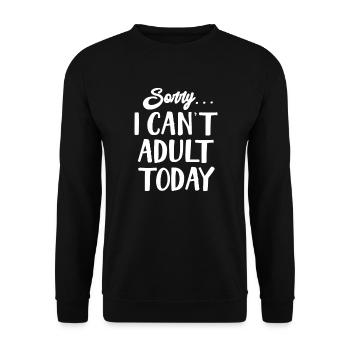 18th birthday - Unisex Sweatshirt - black - Front - Alina (178cm) & Michal (187cm)