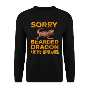 Bartagame - Unisex Pullover - Schwarz - Vorne - Alina (178cm) & Michal (187cm)