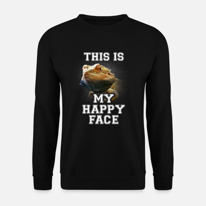 Bartagame Bartagamen Reptil Gecko Echse Geschenk - Unisex Pullover - Schwarz