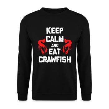 Krebs Flusskrebs Languste Krebse Geschenk - Unisex Pullover - Schwarz - Vorne - Alina (178cm) & Michal (187cm)