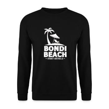 Bondi Beach - Unisex Sweatshirt - black - Front - Alina (178cm) & Michal (187cm)