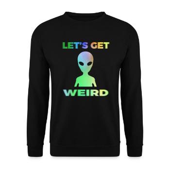 Alien Aliens Ufo cadeau extraterrestre - Sweat-shirt Unisexe - noir - Devant - Alina (178cm) & Michal (187cm)