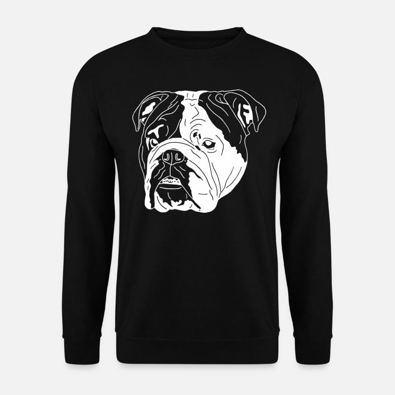 Englische Bulldogge - Unisex Pullover - Schwarz