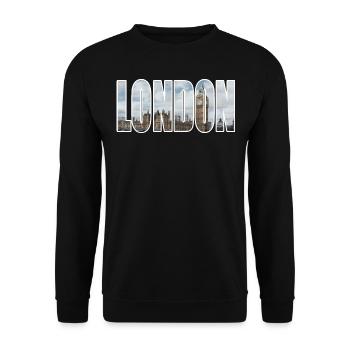 Londres - Sweat-shirt Unisexe - noir - Devant - Alina (178cm) & Michal (187cm)