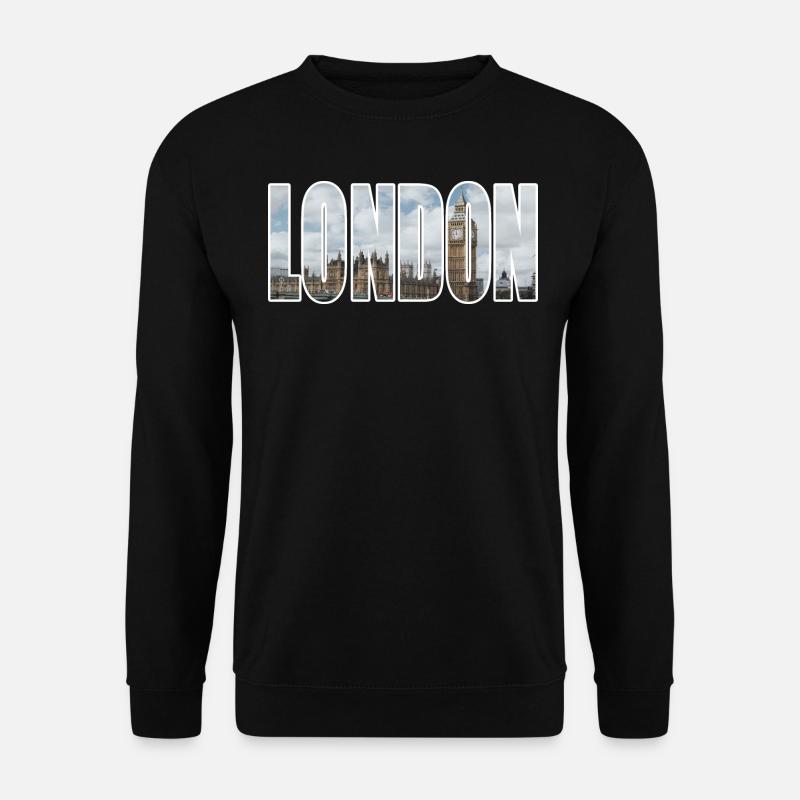 london - Unisex Pullover - Schwarz