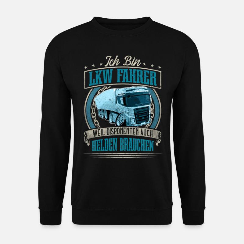 LKW Fahrer - Unisex Pullover - Schwarz