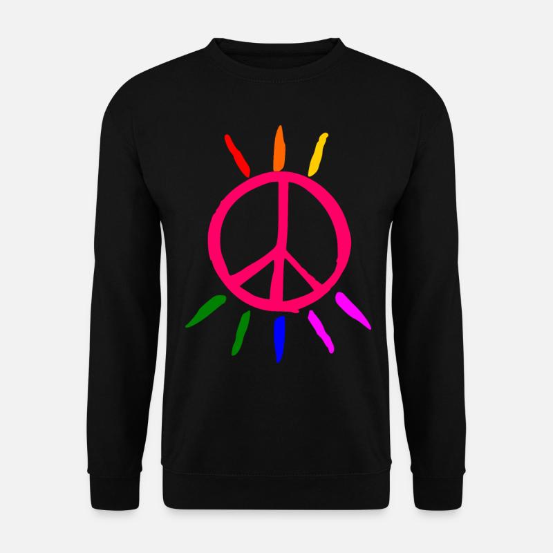 lgbt peace sign - Unisex Sweatshirt - black