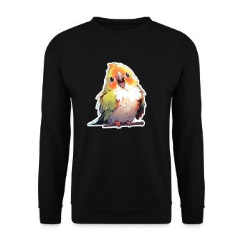 Parrots - Unisex Sweatshirt - black - Front - Alina (178cm) & Michal (187cm)