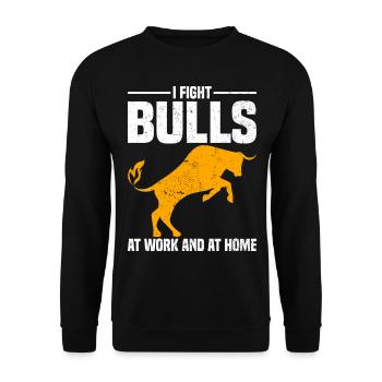 Cowboy - Unisex Pullover - Schwarz - Vorne - Alina (178cm) & Michal (187cm)
