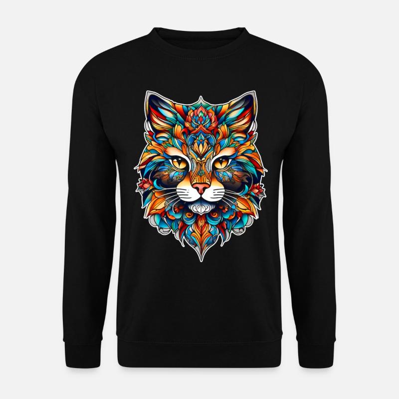 Cool Cat Icon - Unisex Sweatshirt - black
