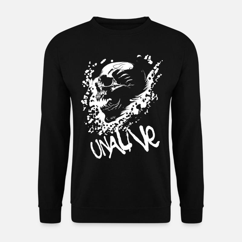 Untoter Horror Skull - Unisex Pullover - Schwarz