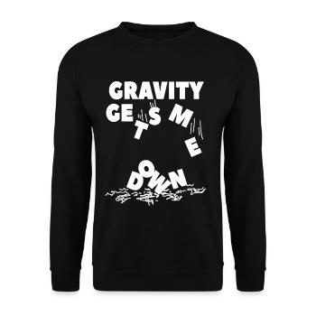 Gravity Physics - Gravity Physics - Say nerd - Unisex Sweatshirt - black - Front - Alina (178cm) & Michal (187cm)