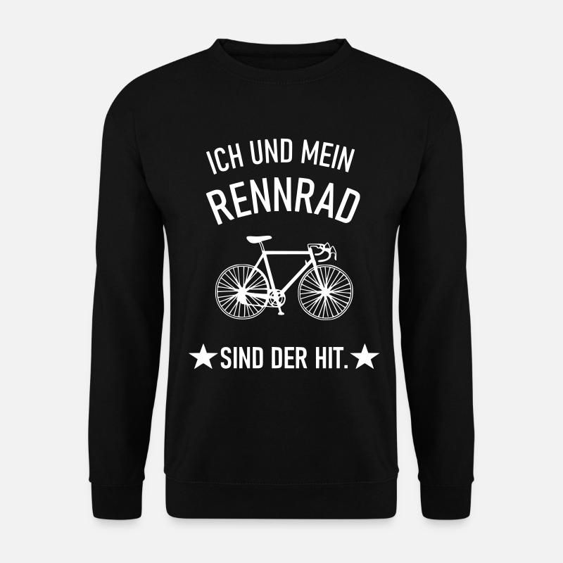 Rennrad - Unisex Pullover - Schwarz