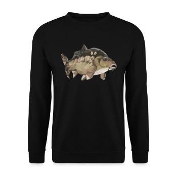 Carp fish - Unisex Sweatshirt - black - Front - Alina (178cm) & Michal (187cm)