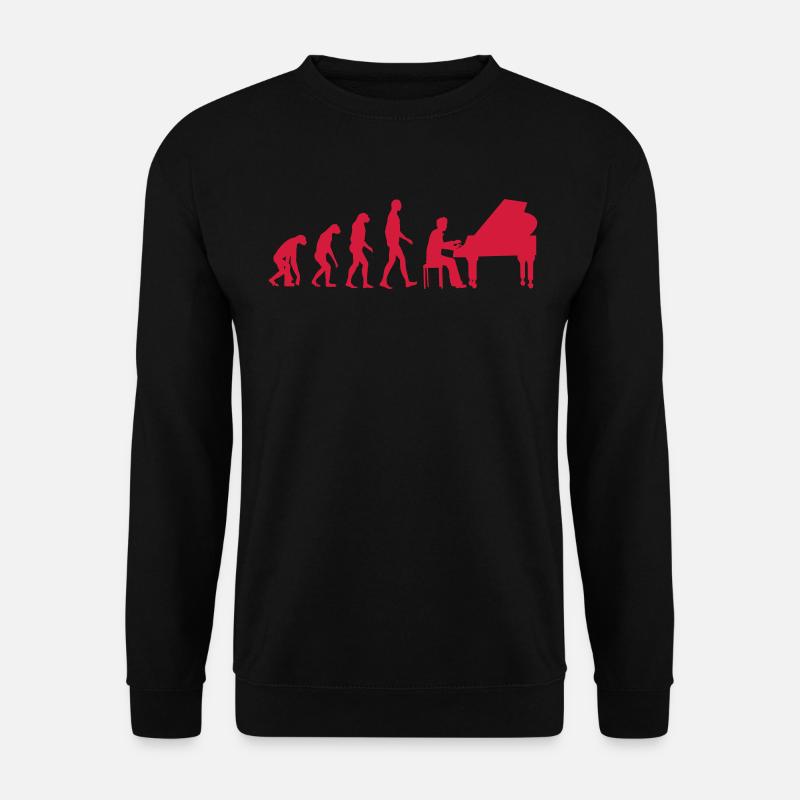 piano evolution - Unisex Sweatshirt - black