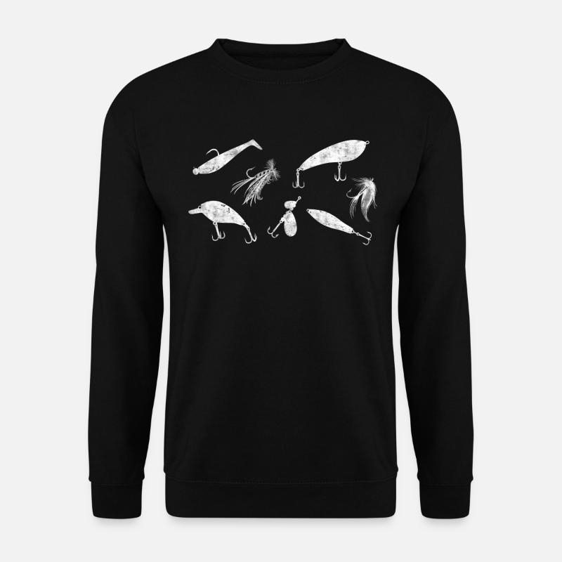 Angelköder Raubfische Angeln - Unisex Pullover - Schwarz