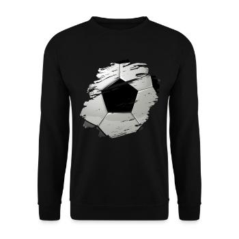 Fussball Liebe - Unisex Pullover - Schwarz - Vorne - Alina (178cm) & Michal (187cm)