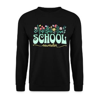 Schulbehörde Schulberater - Unisex Pullover - Schwarz - Vorne - Alina (178cm) & Michal (187cm)