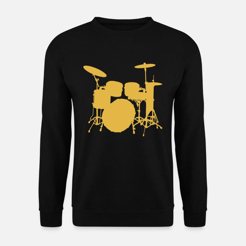 Pop Art Drummer. Drumming Kit. Rock 'N' Roll Gifts - Unisex Sweatshirt - black