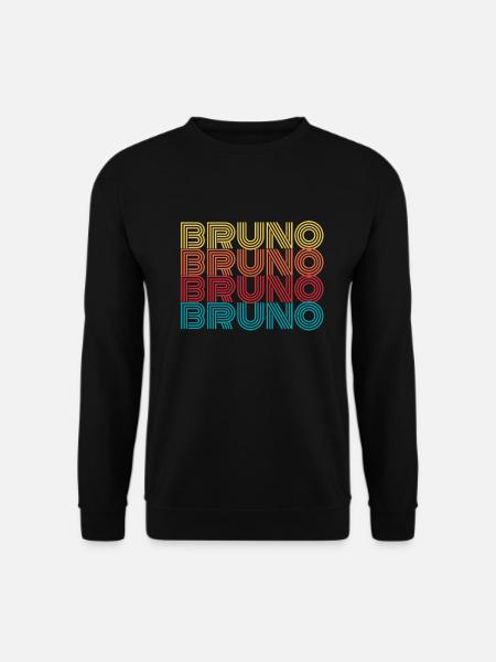 Bruno Namen Name Vornamen Namenstag Geschenk - Unisex Pullover - Schwarz